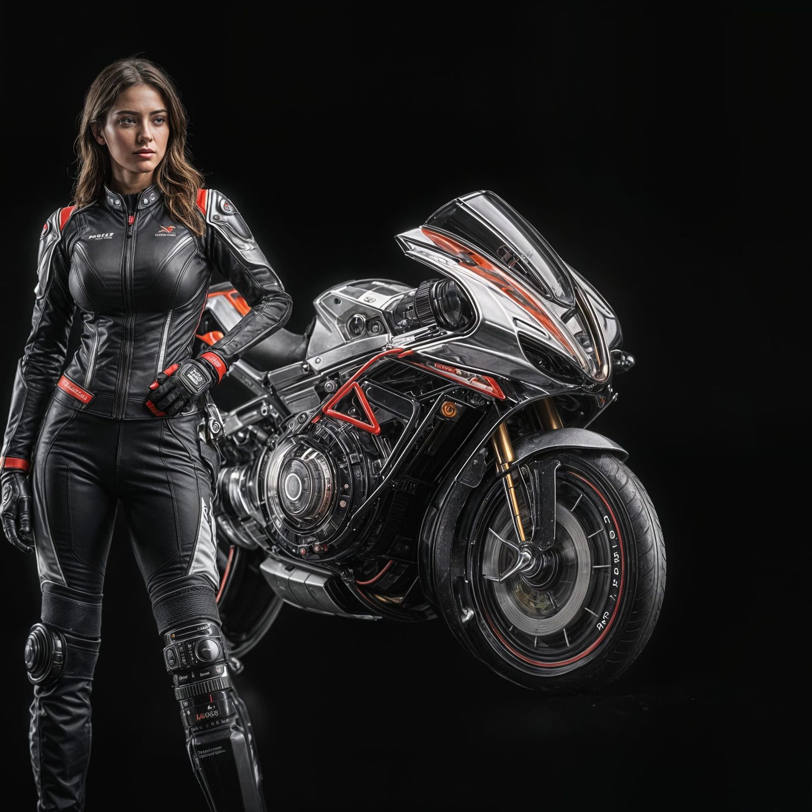 MV Agusta F3 800 RR with Woman in Racing Suit