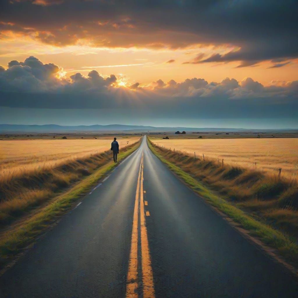 Ethereal Road to Serenity in Endless Skies