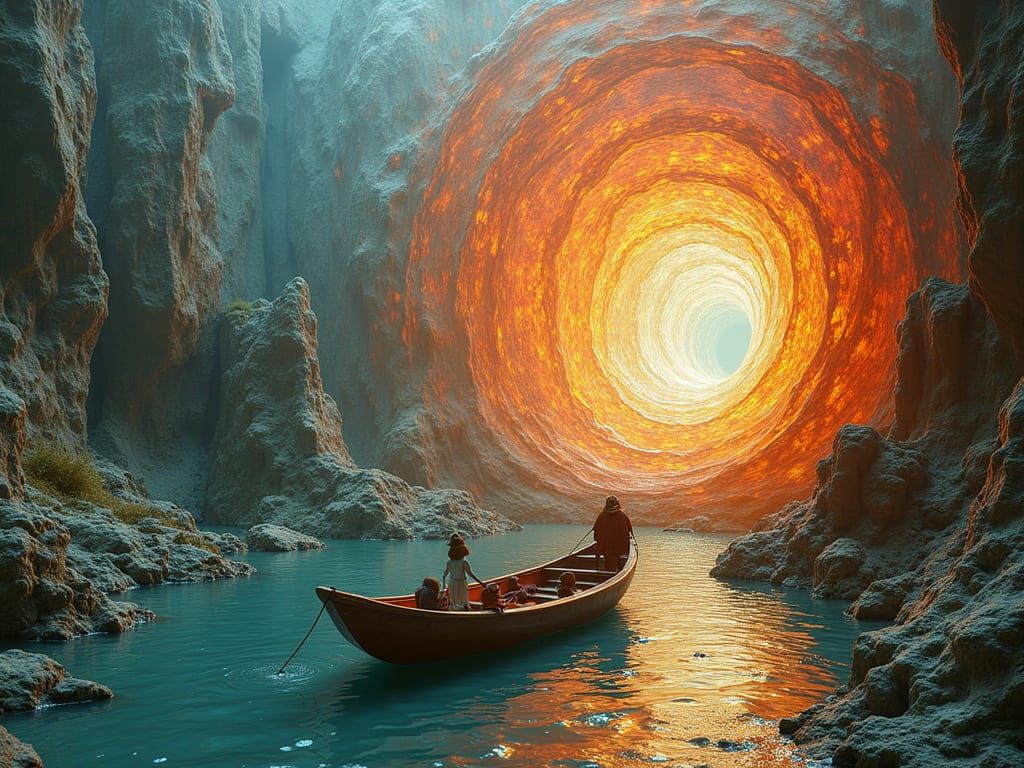 We're Not in a Gondola - 3D Sculptural Collage