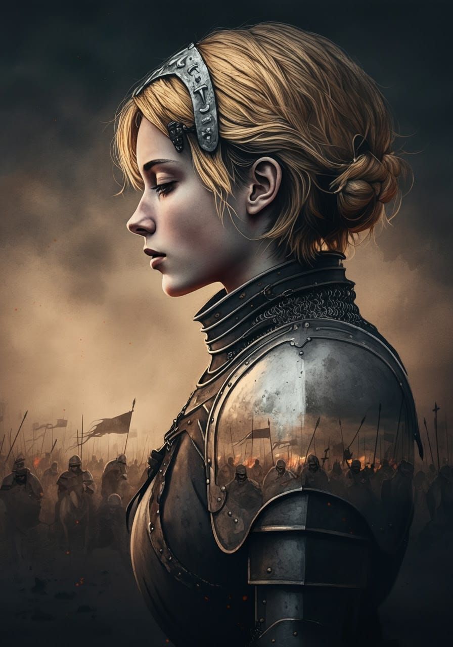 Ethereal Warrior Maiden in Armor