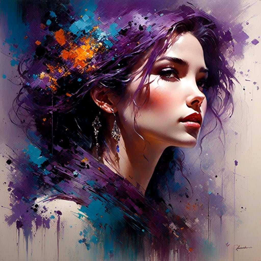 Epic Fantasy Portrait of a Pretty Woman