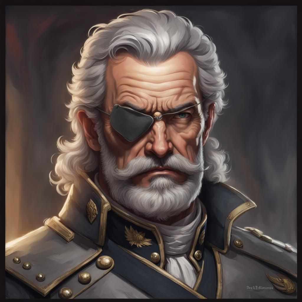 Austrian General with Eyepatch and Beard