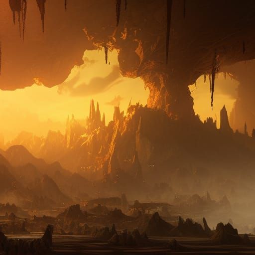 Fantastical Matte Painting in Deep Color