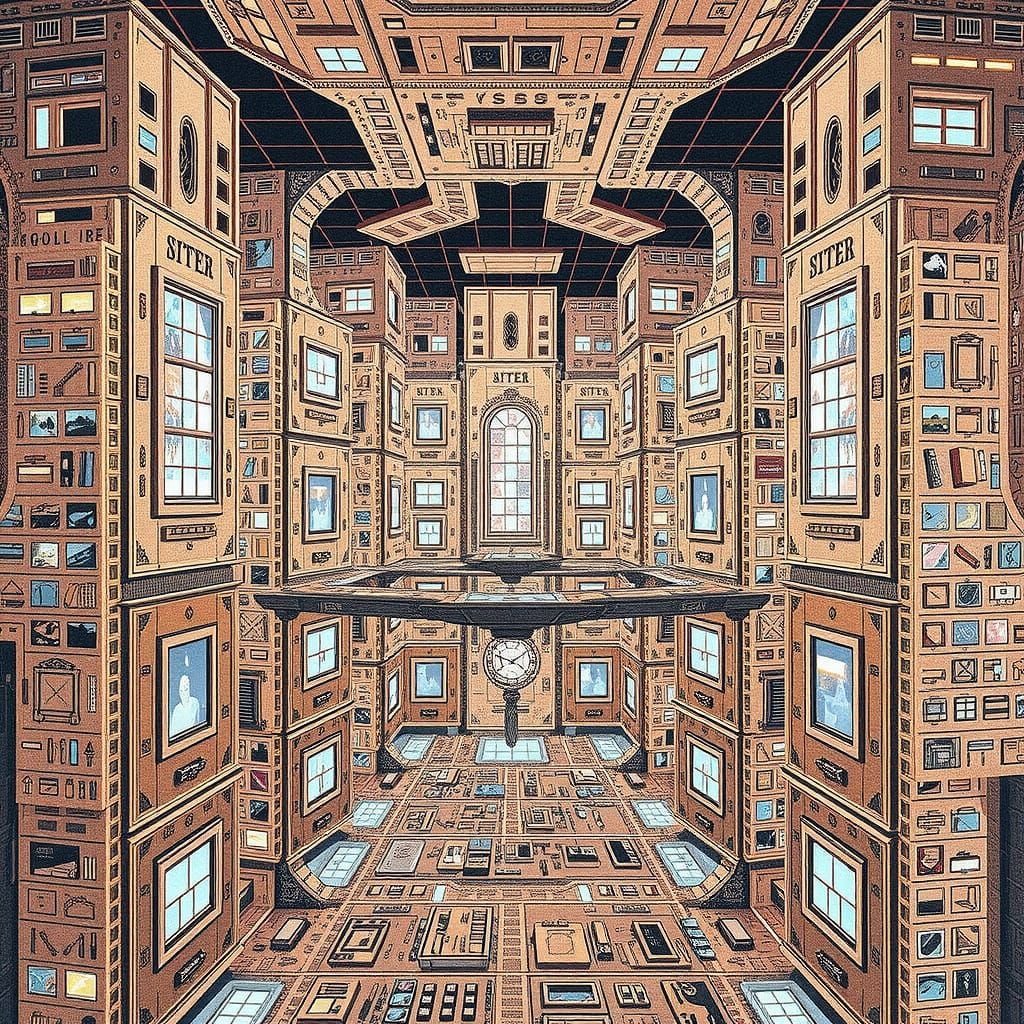 Neon Metropolis: A Futuristic City of Grid-Like Precision