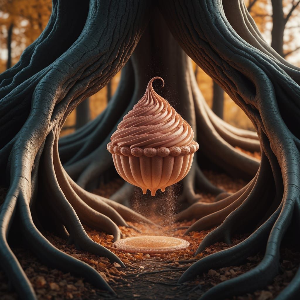 Enchanting Sorcerous Souffle in Golden Autumn Forest