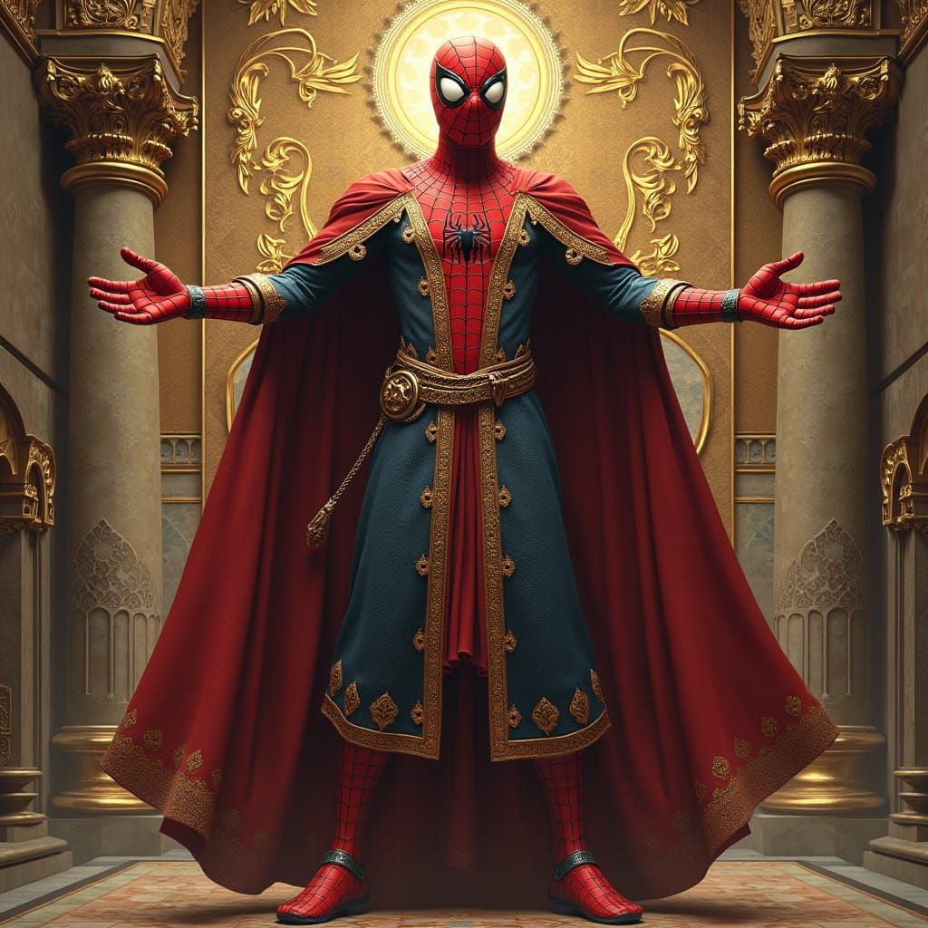 Regal Spiderman in Byzantine Splendor