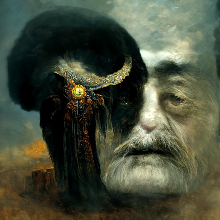 Zagan, The Emperor: A Dark Surreal Portrait