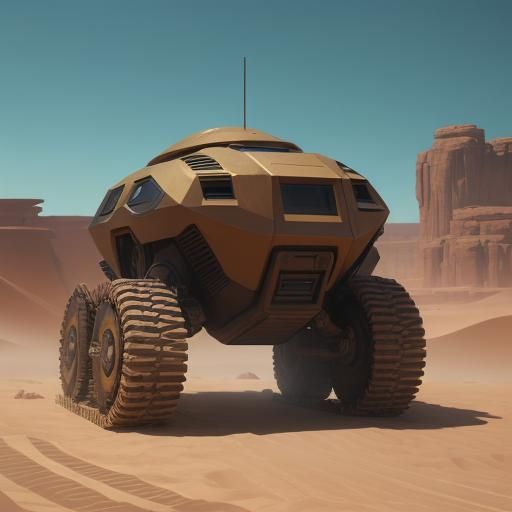Desert Defense Robot Constructs Sand Barrier