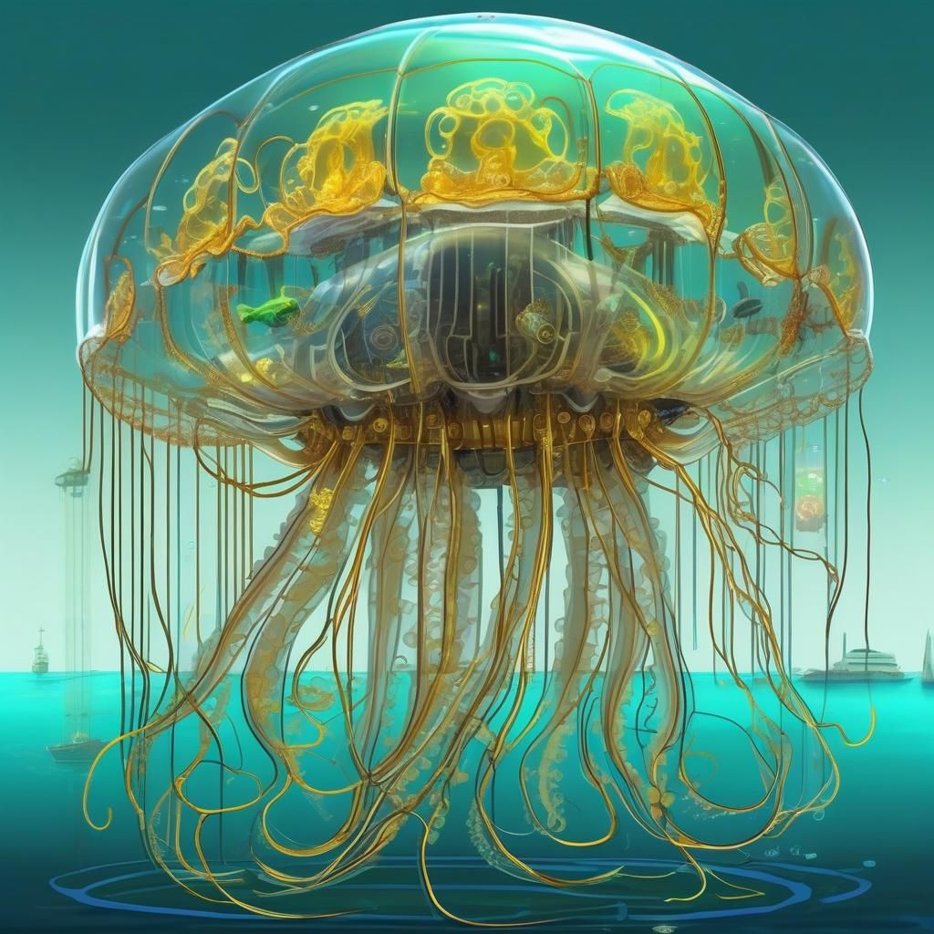 Biopunk Jellyfish with Robotic Augmentation