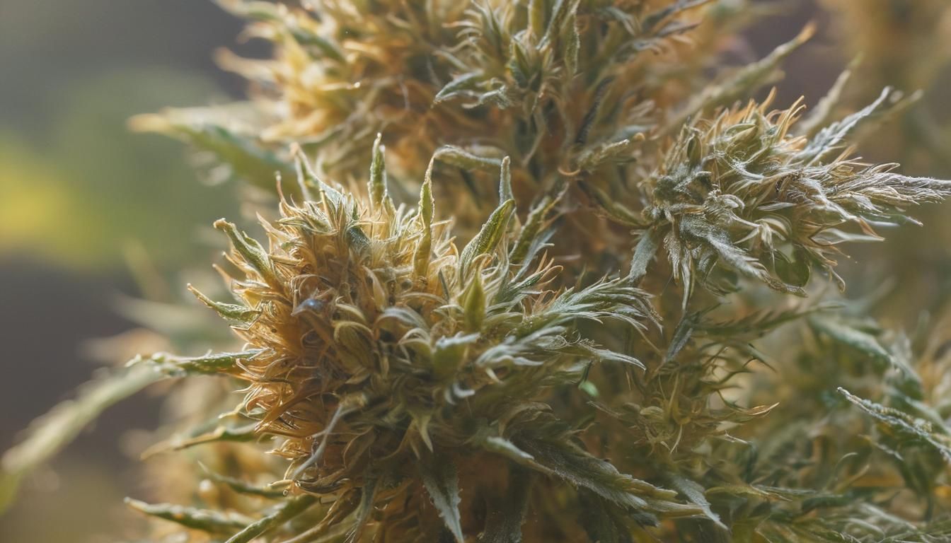 Macro Photograph of Dutch Haze Cannabis Bud