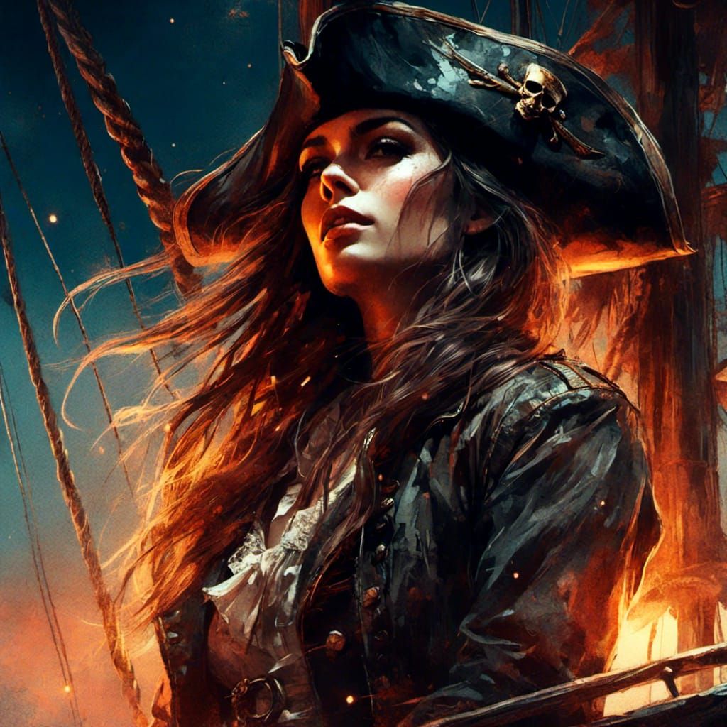 Anny Bonny Pirate Captain