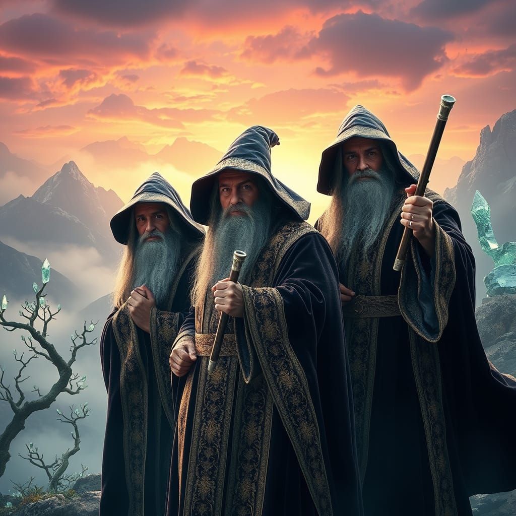 Mystical Wizards Emerge from Ancient Lore