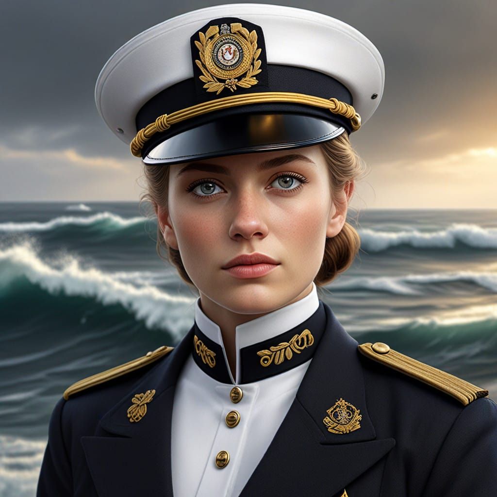 Stunning Female Canadian Navy Sailor in Hyperreal Photoreal ...