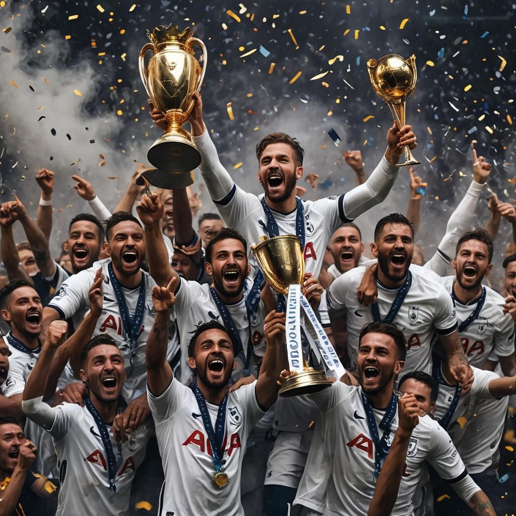 Tottenham Hotspurs Triumph: Fantasy Concept Art