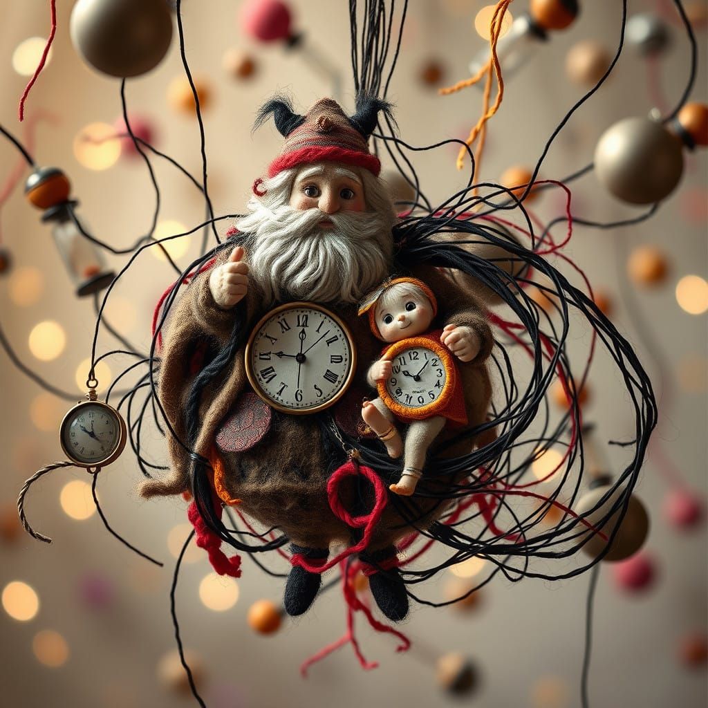 Ethereal Felted Wool Art of Timeless Celebration