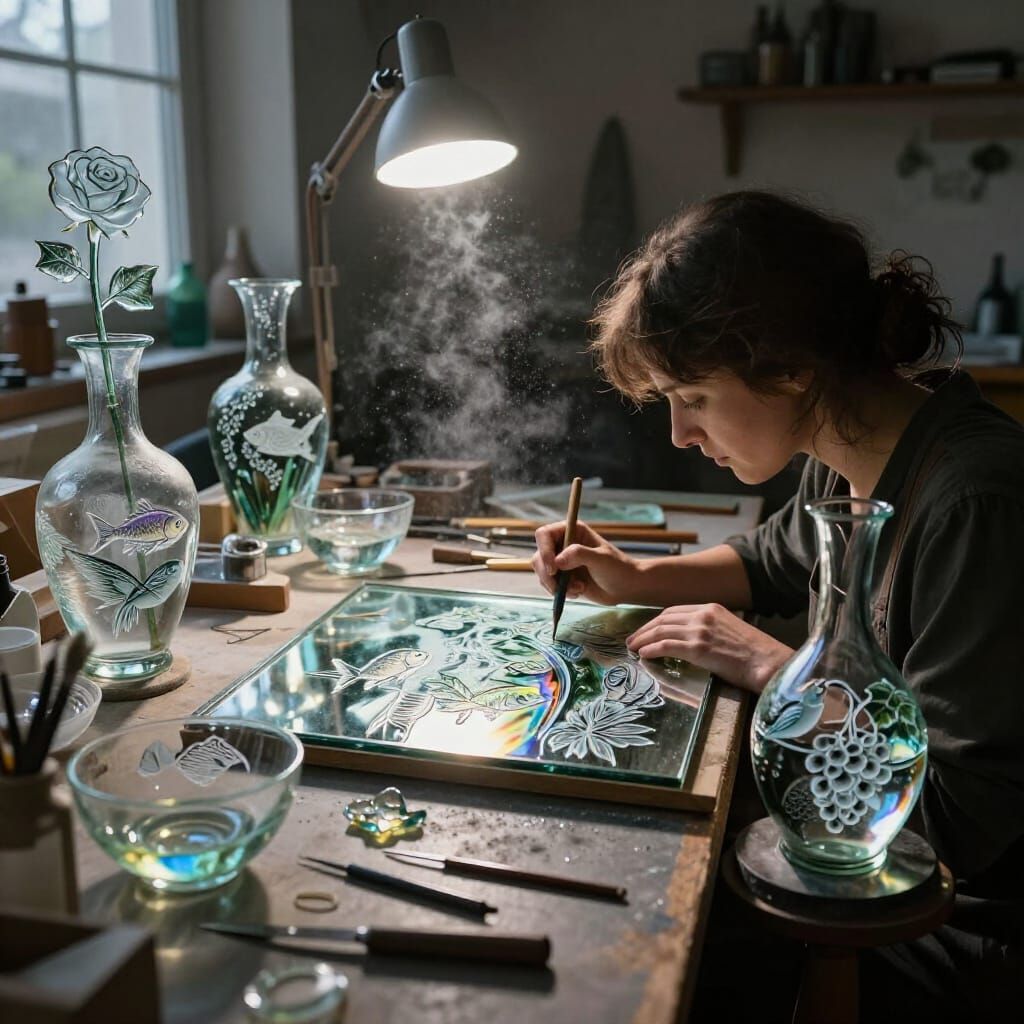 Engraver's Studio at Dawn in Dramatic Light