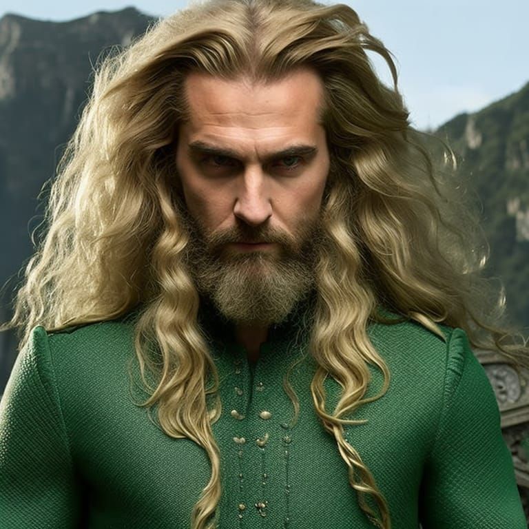 Dramatic Digital Painting of a German Man