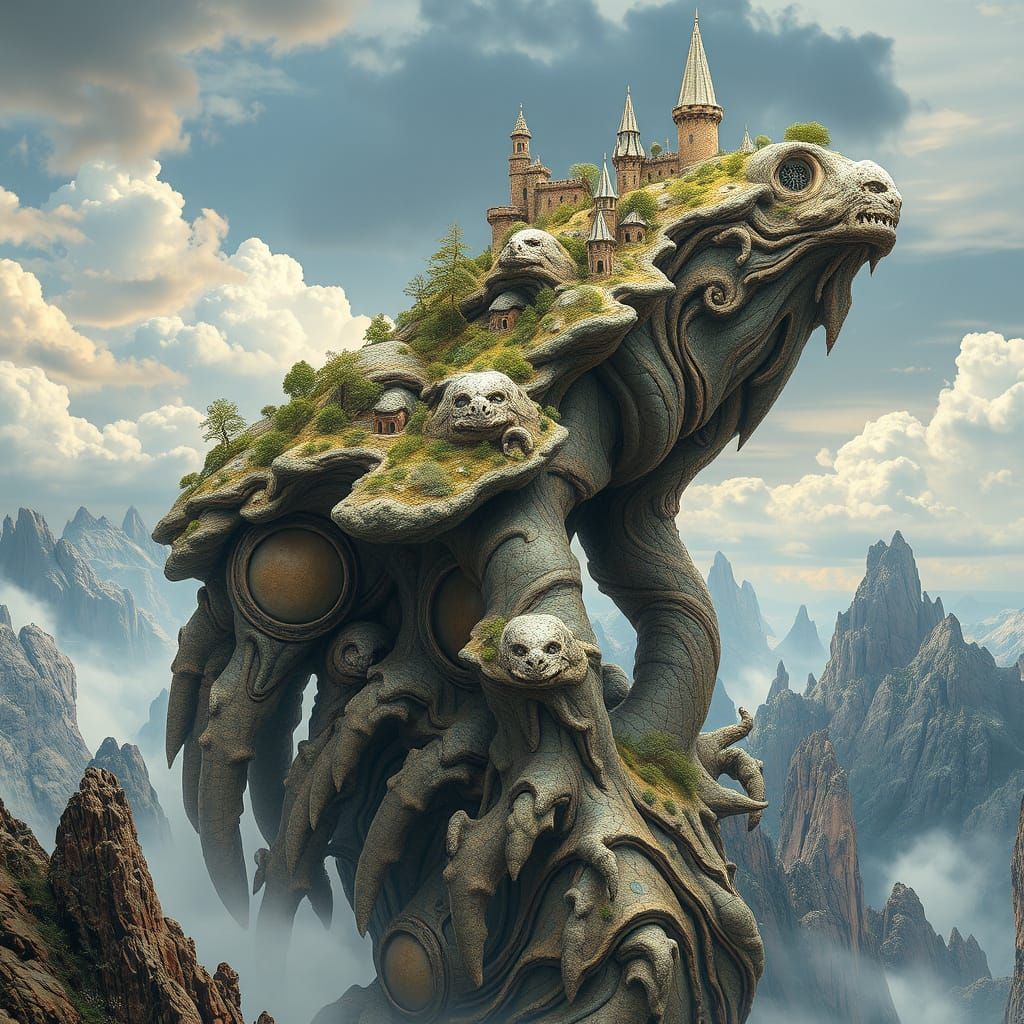 Surreal Geological Entity with Wise Benevolence