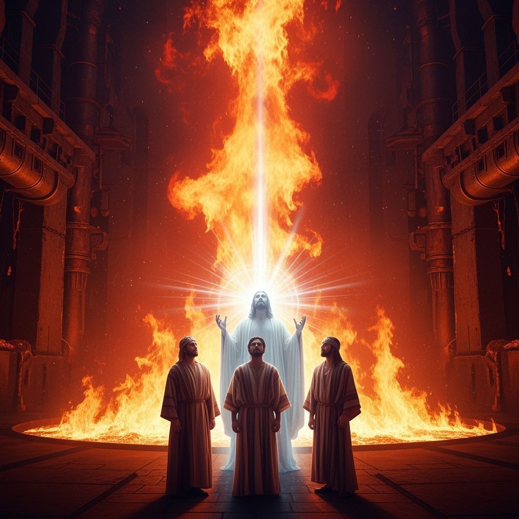 Daniel's Friends Unharmed in Fiery Furnace