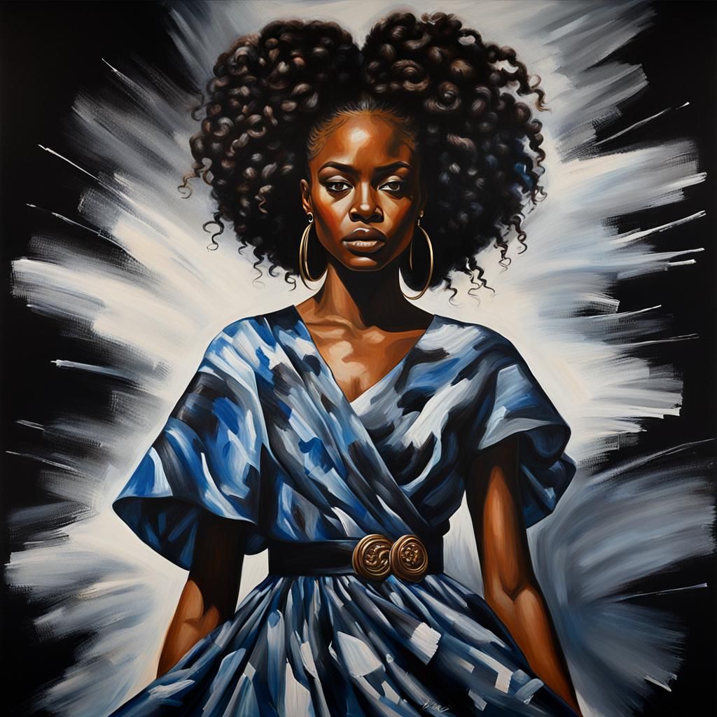 Lovely Lady in Blue