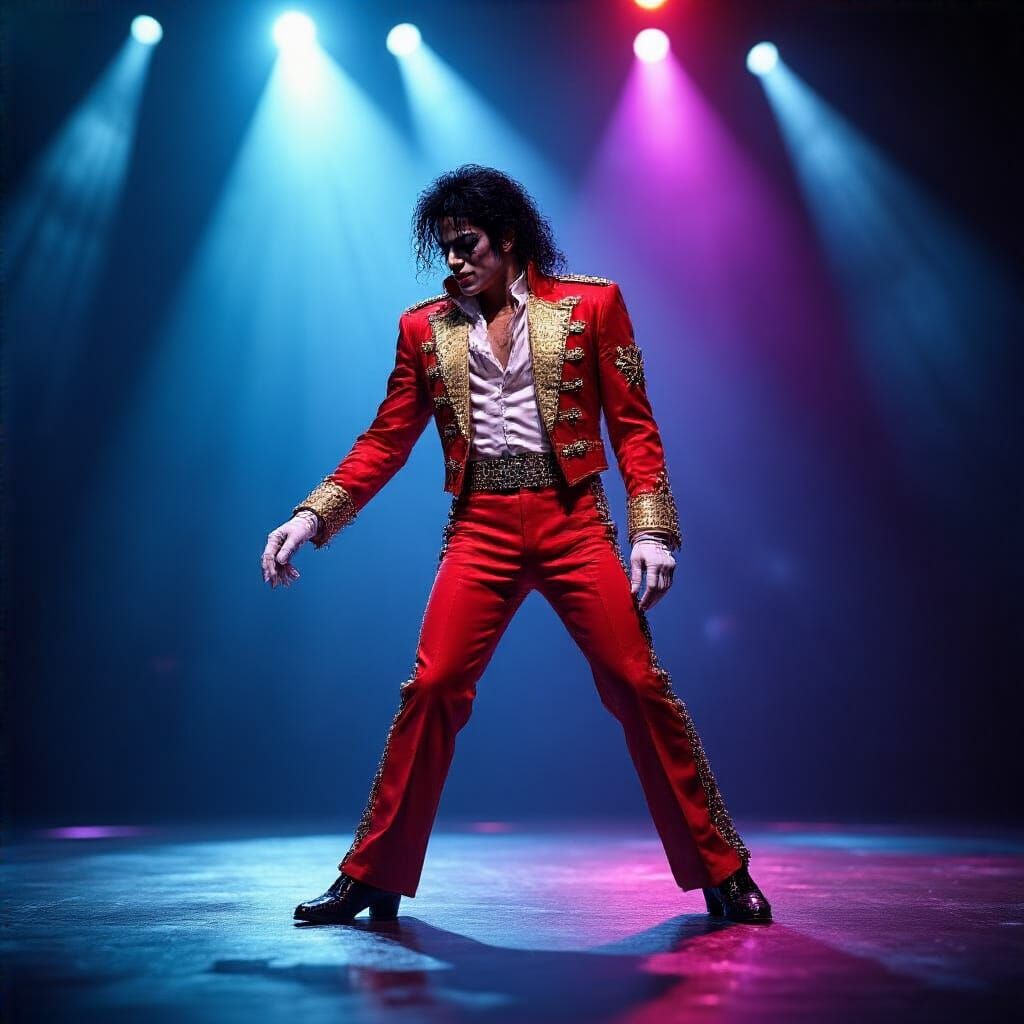 Michael Jackson's Iconic Moonwalk on Stage