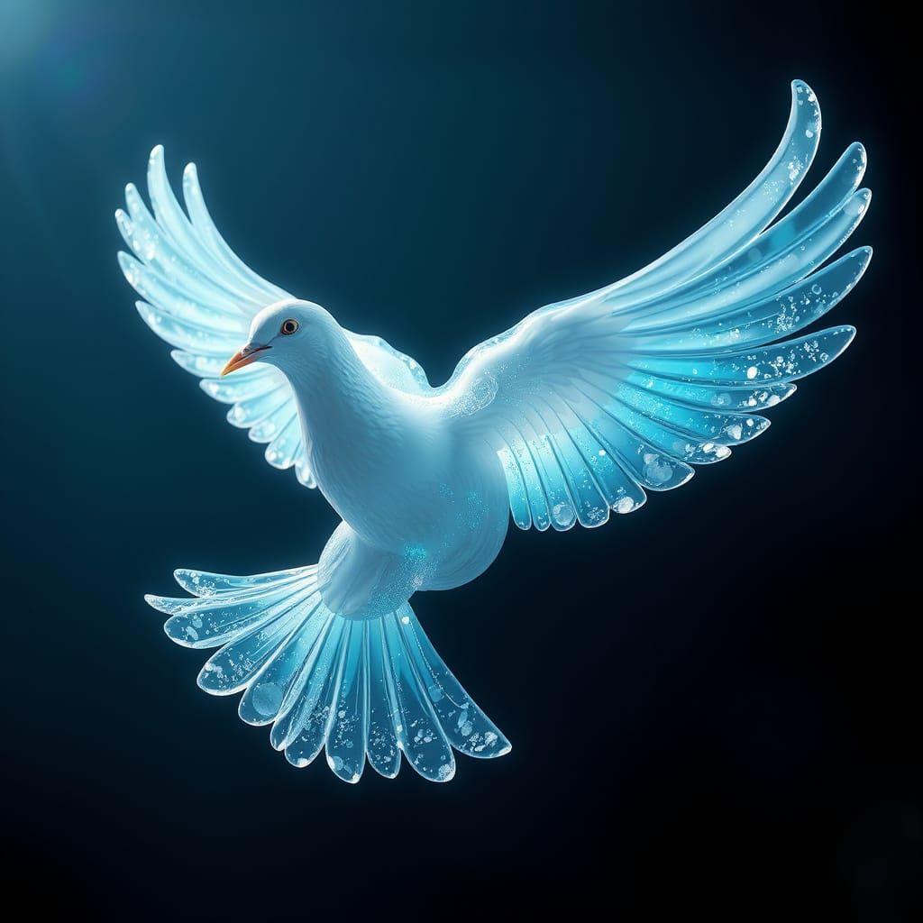 Majestic Water Dove in Ethereal Light