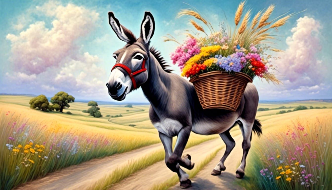 FLOWER DONKEY 1