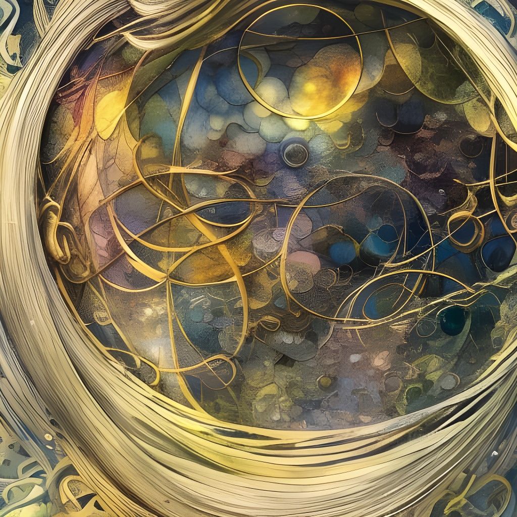 Fabric of Space-Time in Aquarel Style