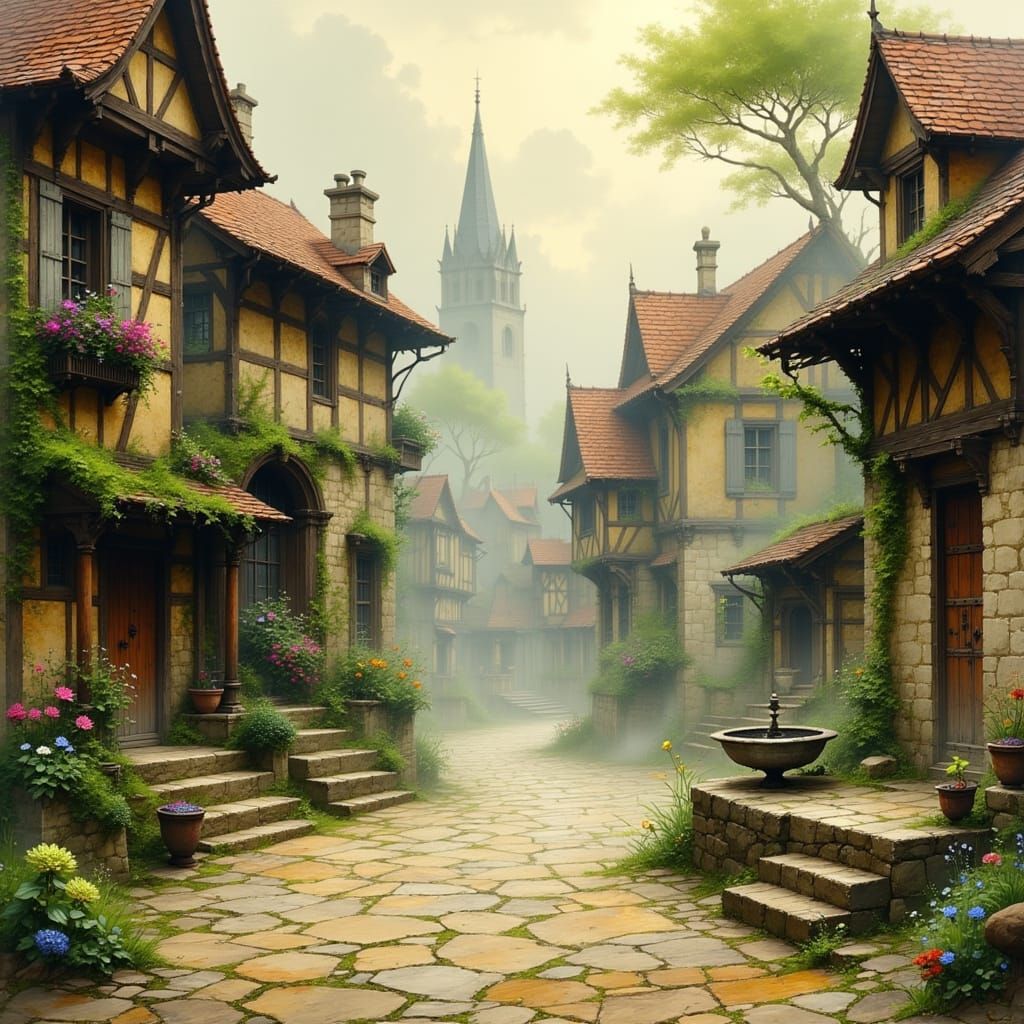 As the mist drifts into town