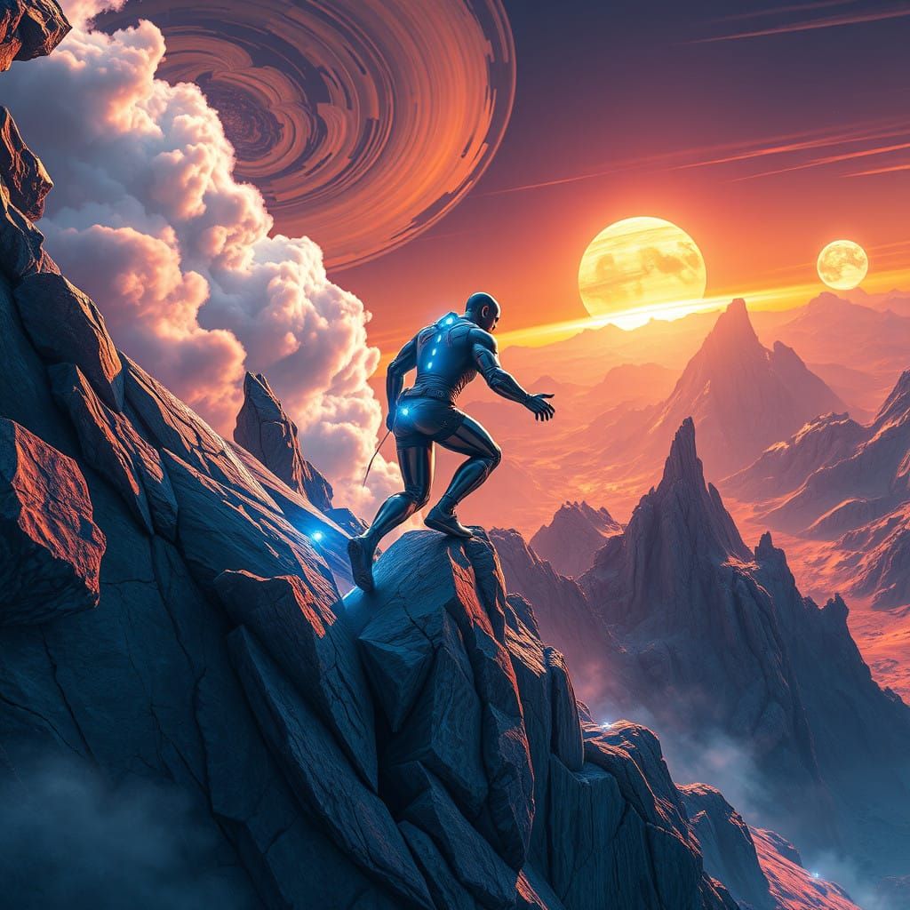 Sleek Superman Conquers High-Gravity Planet in Cyberpunk Lan...