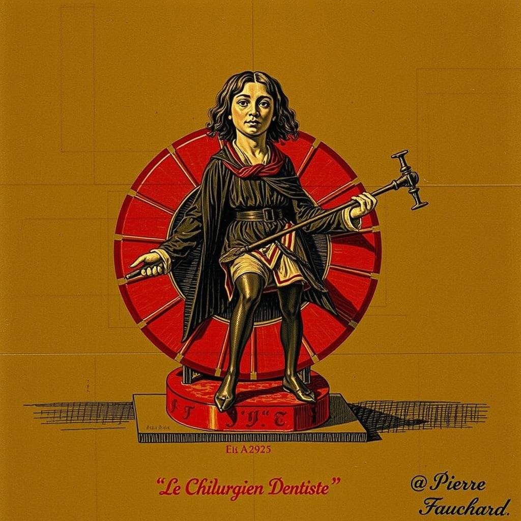 Historical Medical Drawings Inspired by Pierre Fauchard