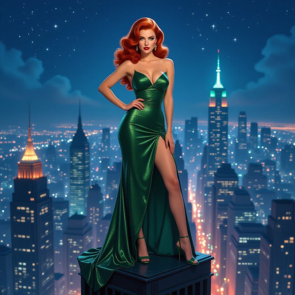 Emerald Queen of the Neon Metropolis