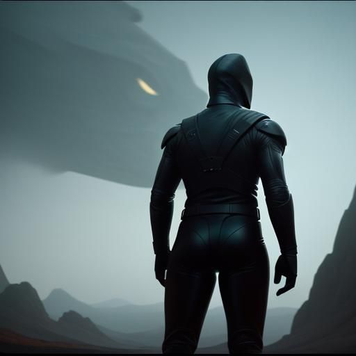 Michelle Visage in Red Latex Catsuit: Film Still