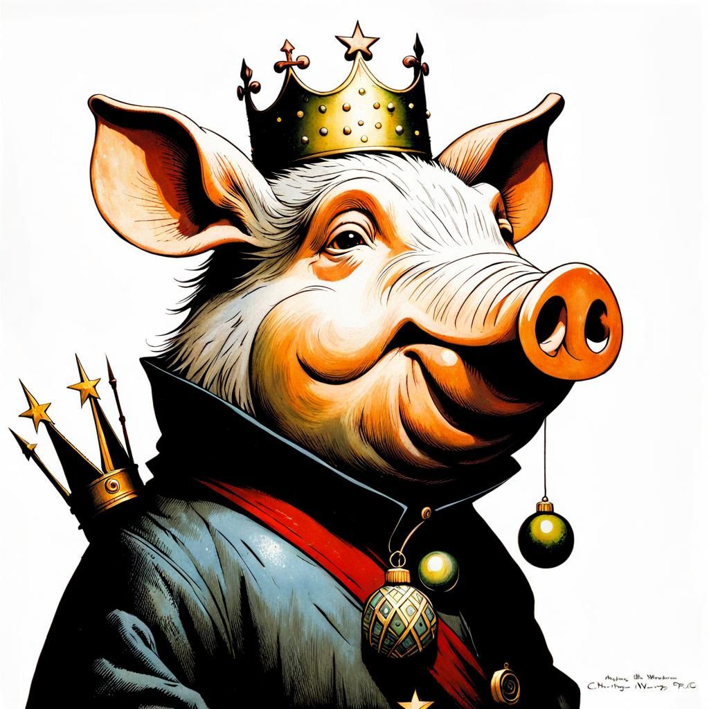 Cristmas King Pig