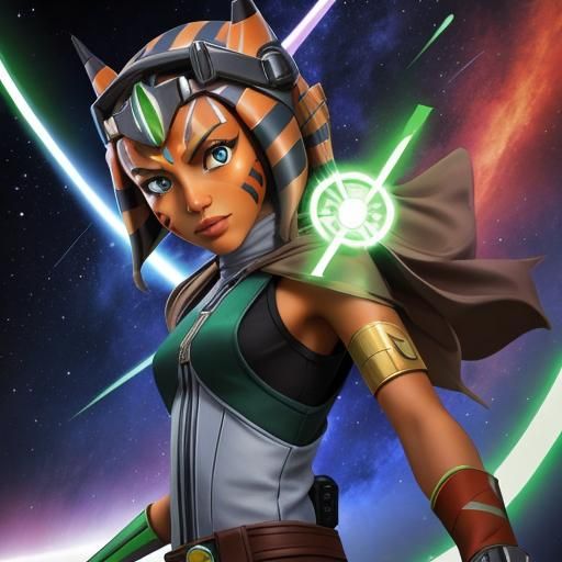 Ahsoka Tano with the Omnitrix