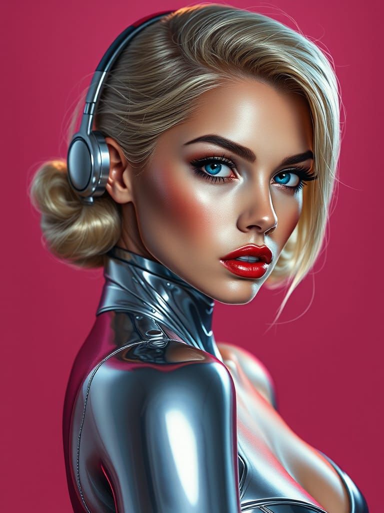 Pin-Up Fusion: Sorayama, van Baarle, Hyperrealism