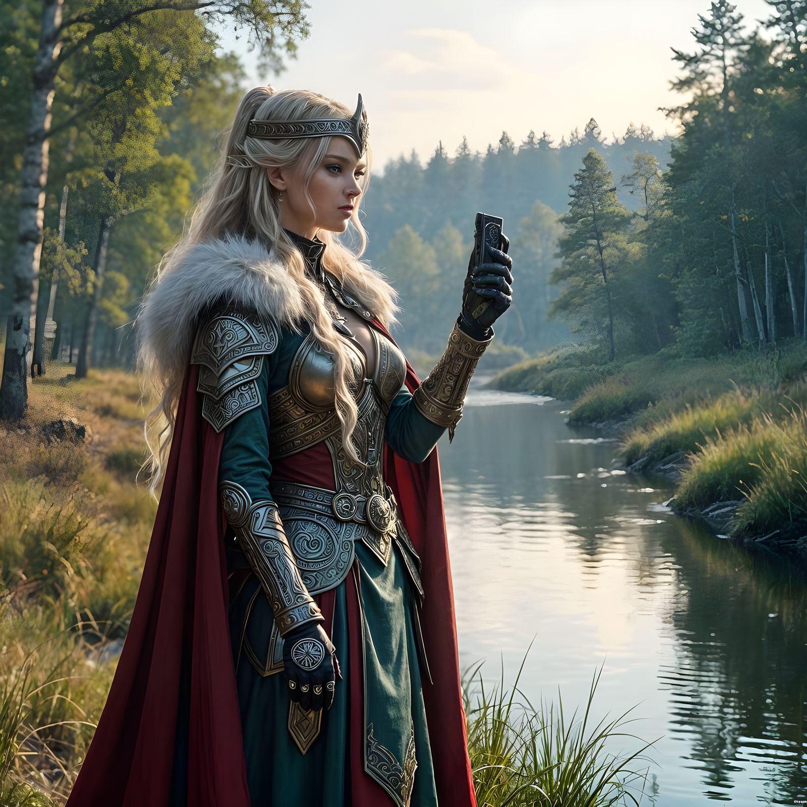 Alien Viking Goddess Takes Earth Photo