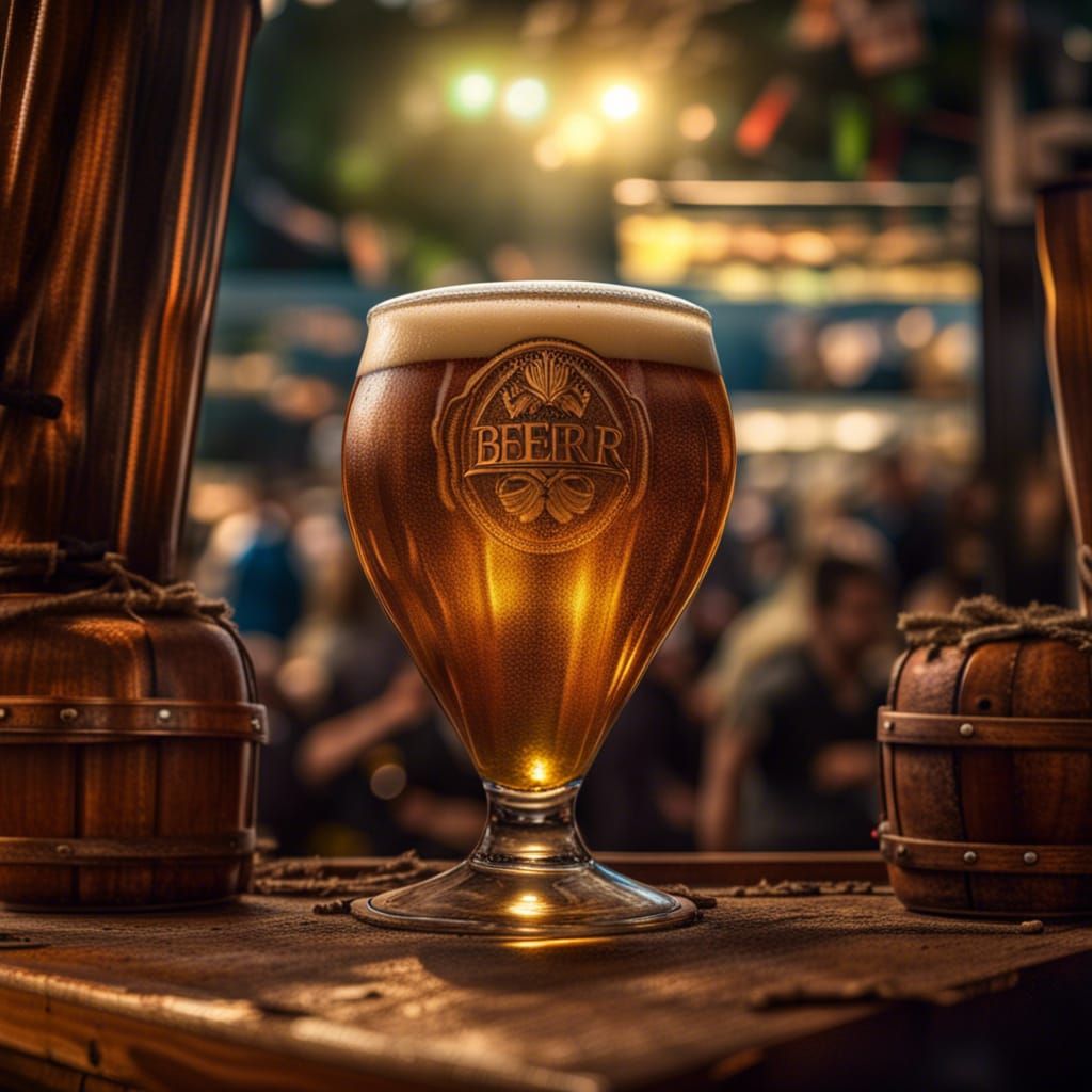 Hyperrealistic Beer Festival in Cinematic Style