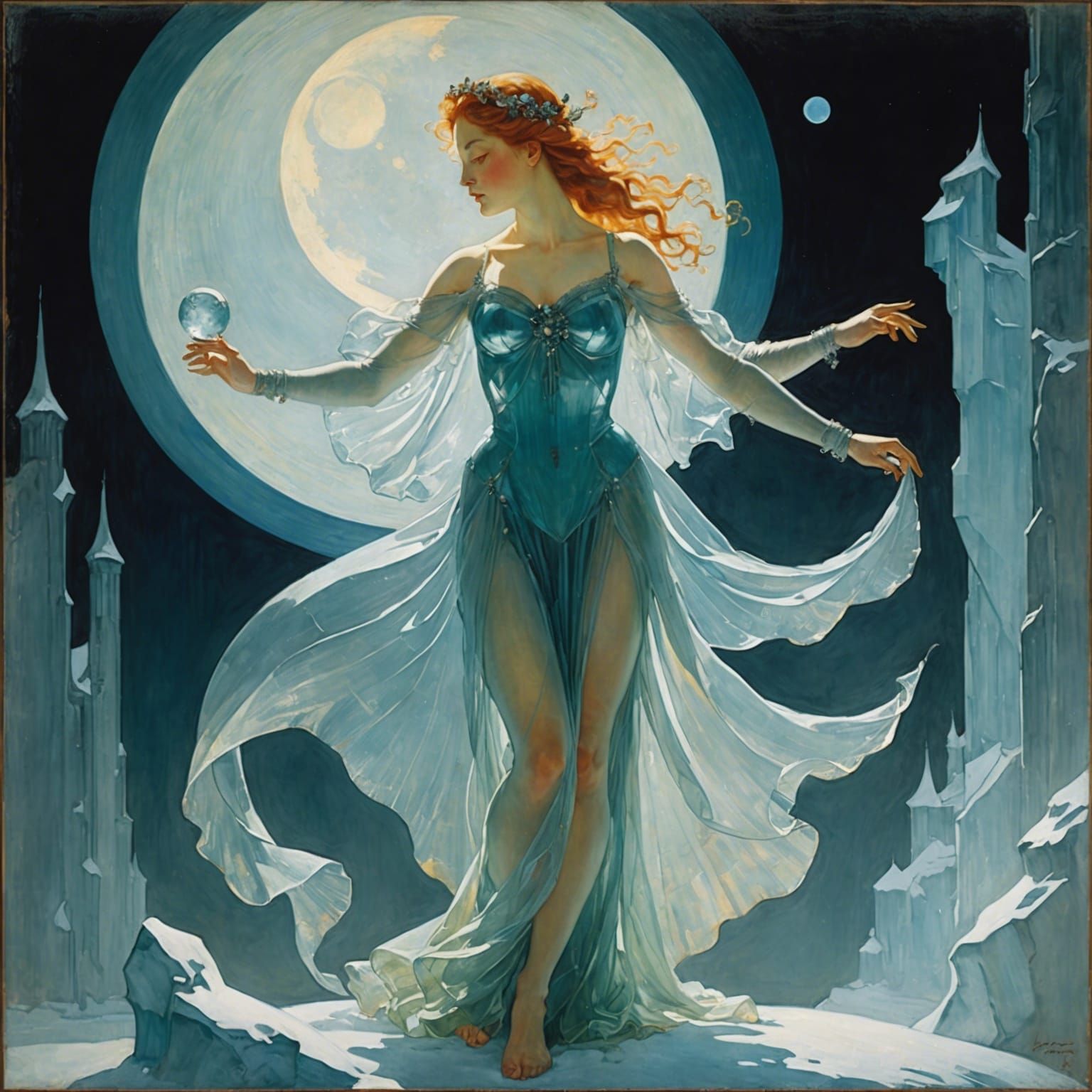 Art by Abdur-Rahman Chughtai, Toulouse-Lautrec, translucent ...