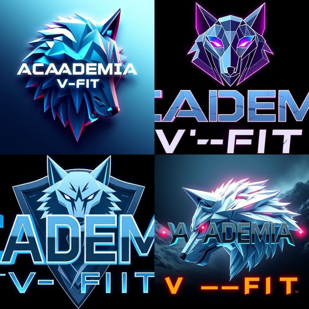 Academia V-Fit White Wolf Geometric Font