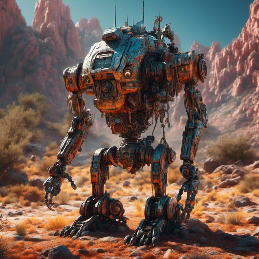 Hyperrealistic Robot Model B-9 from Lost In Space