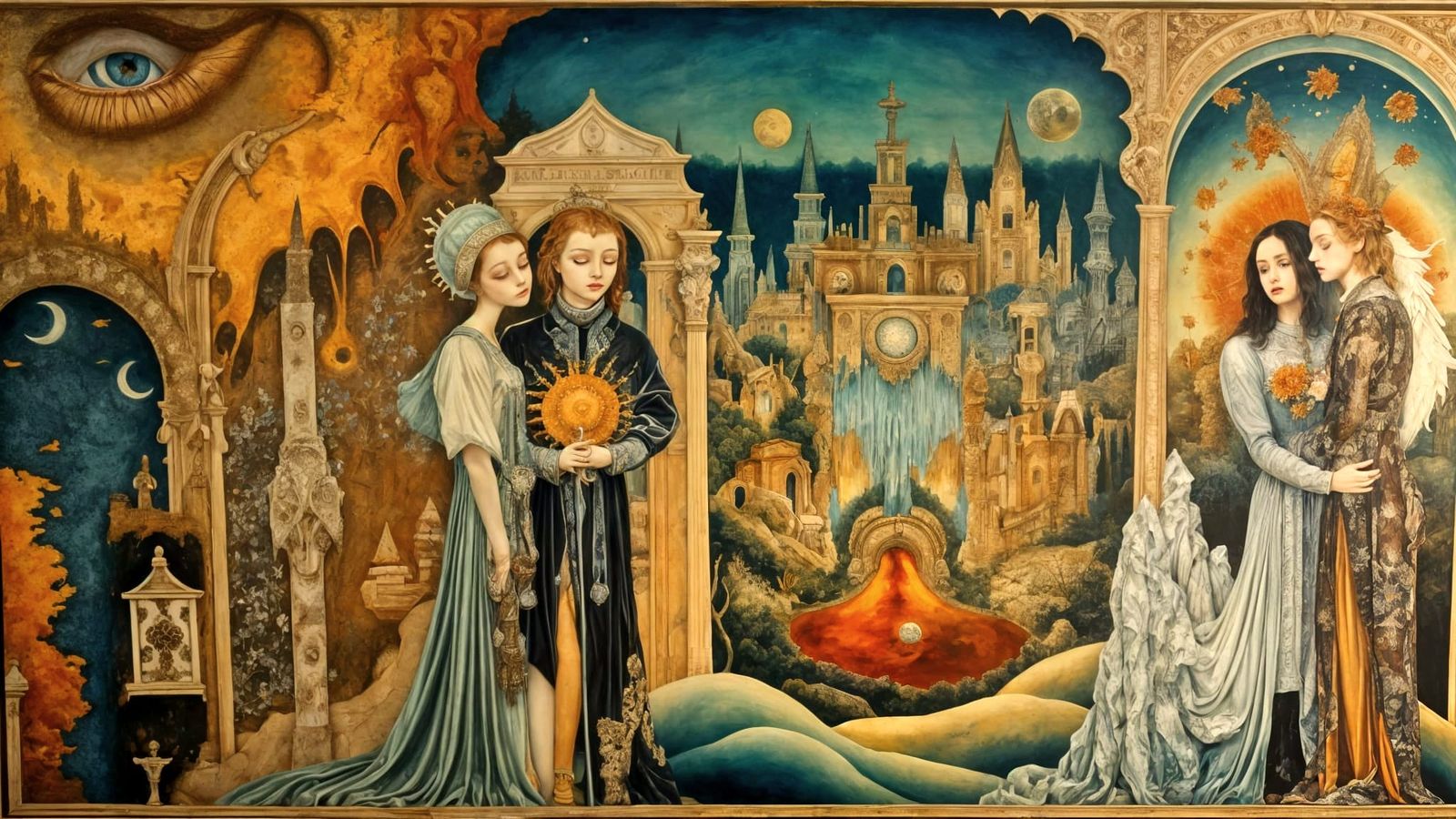 Surreal Dream Vision of Celestial City