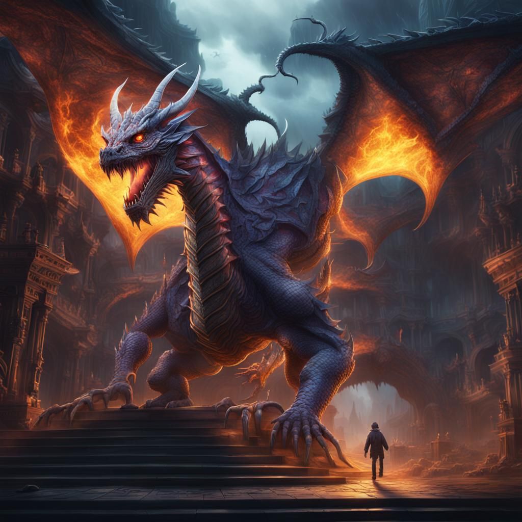 Invisible Mutant Dragon's Dramatic Rescue: Digital Matte Pai...