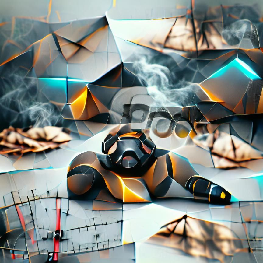 Futuristic Geometric Figure in 8k Resolution