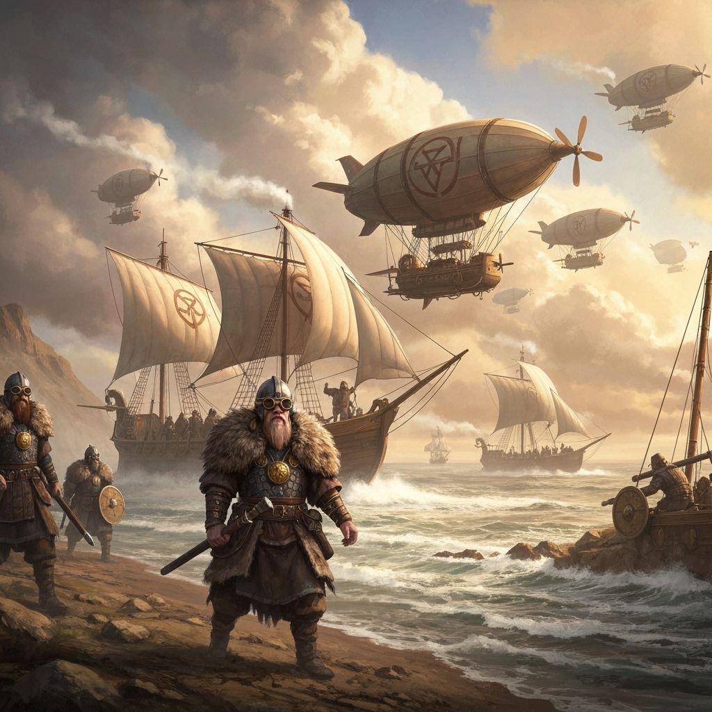 Steampunk Vikings Discover New World in Airships