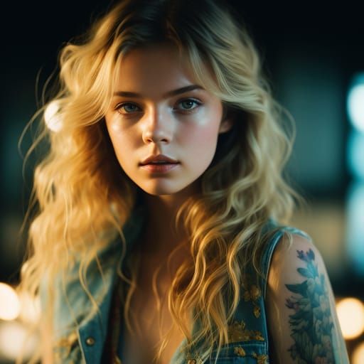 AI Image of a Person with Blonde Hair