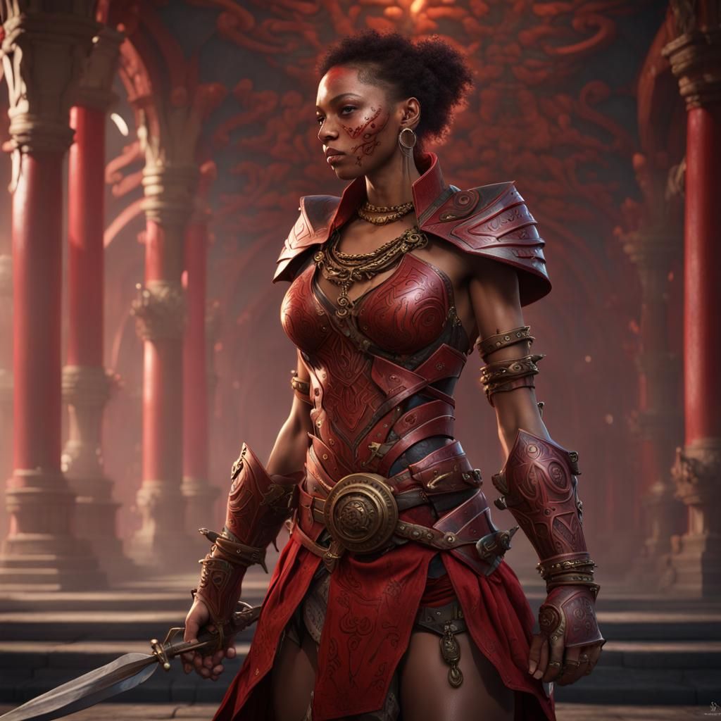 Fantasy Sailor with Daggers in Dark Fantasy Style