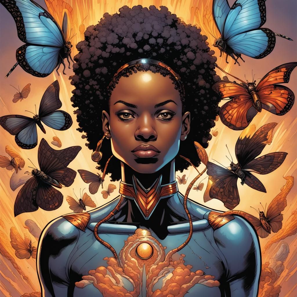 Elemental Heroes in Retrofuturistic Comic Art