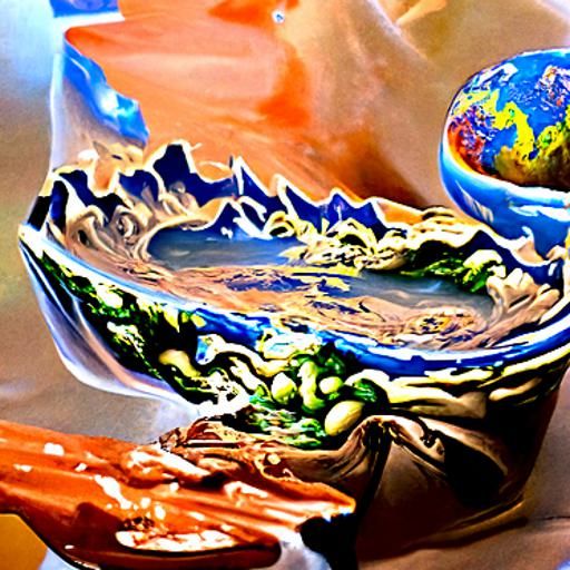 Melting Earth: Hyperrealistic Fantasy from Space