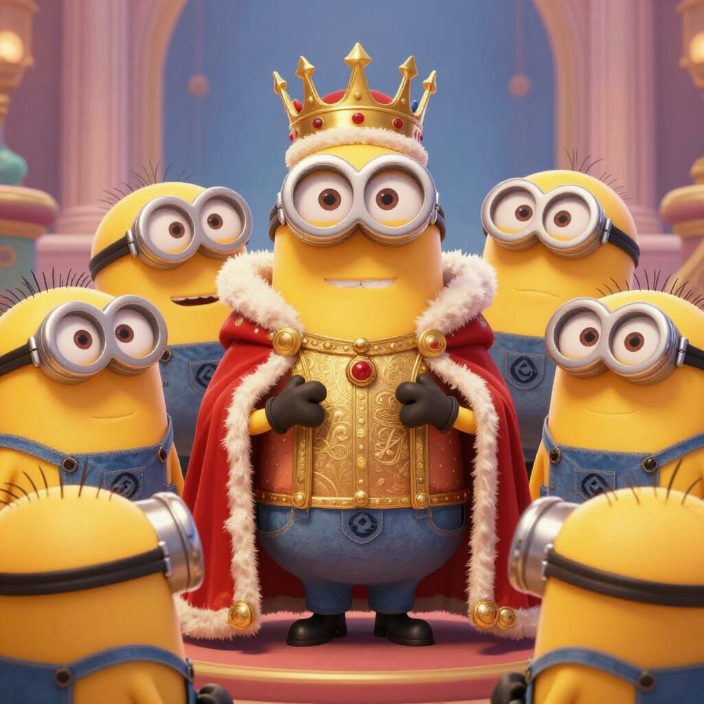 King Bob Minion Leader in Regal Attire